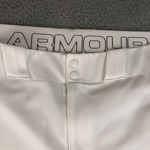 Under Armour Pant Men XL White Sportswear Vapor Swoosh Baseball Softball Knicker - Picture 7 of 13